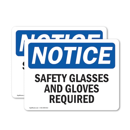 Signmission 12 in Height, 18 in Width, Vinyl Decal, Rectangle OS-2PACK-NS-D-1218-L-18152